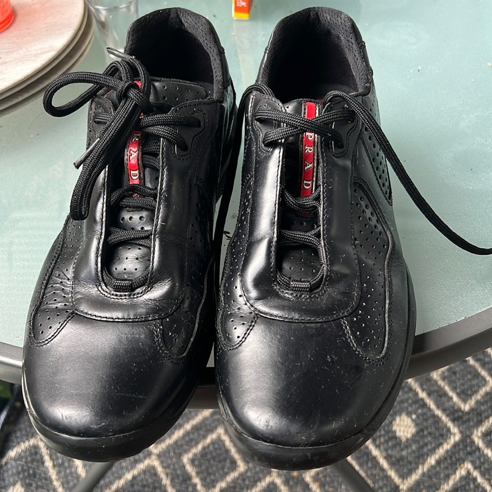 Black Prada sneakers